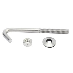 Pernos en J de Acero Inoxidable 304 M5 M6, Pernos de Cimentación, Tornillos de <span class=keywords><strong>Gancho</strong></span> para Techos - Product Image 2