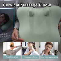 Shiatsu pincement MINI trapèze cervical mousse à mémoire de forme oreiller de Massage électrique avec chaleur pour bureau voyage à domicile