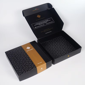 브랜드 공예 블랙 박스 포장 럭셔리 프리미엄 셔츠 스카프 의류 포장 상자 - Product Image 4