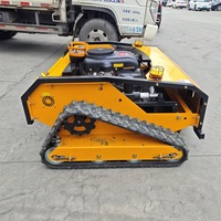 Cortadora de Césped Robótica con Control Remoto, Aprobada por CE y EPA, para Todo Tipo de Terreno, con Orugas de Goma para Agricultura