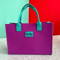 Sac fourre-tout en feutre vintage de haute qualité pour femme, avec logo personnalisé