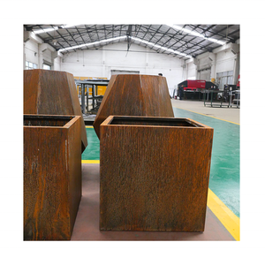 Kwaliteits plantenbak van metaal, roestvrij staal, grote plantenpot, roségouden pot met standaard, binnenplantenbak - Product Image 5