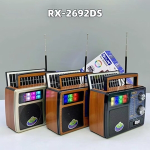 RX-2692DS mới bán buôn giá rẻ Giá cũ Retro đài phát thanh ánh sáng vũ trường BT/FM/AM/SW3 ban nhạc đài phát thanh năng lượng mặt trời bảng điều khiển nhà đài phát thanh được xây dựng trong loa - Product Image 4