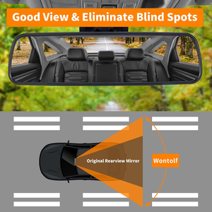 Rétroviseur intérieur de voiture rectangulaire HD grand angle, pièce de rechange pour accessoires de voiture et SUV, vente chaude - Product Image 3