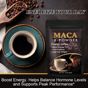 Café instantané OEM X Power Energy Maca Stamina pour améliorer la performance <span class=keywords><strong>sexuelle</strong></span>, café Max Man pour homme/Maca pure naturelle à base de plantes - Product Image 6