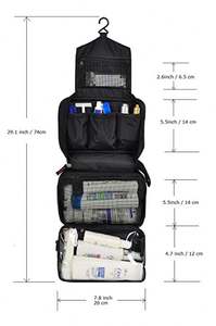 Échantillon gratuit en gros : Trousse de toilette pour homme, trousse de toilette suspendue pour homme, trousse de rasage résistante à l'eau, trousse de toilette cosmétique - Product Image 2