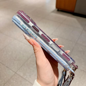 สายคล้องคอแบบไขว้ สายสะพายไหล่ เคสใสสำหรับ iPhone 18 Pro Max 17 Air 16E 15 14 13  ฝาหลังใส รองรับการชาร์จไร้สายแบบแม่เหล็ก - Product Image 4