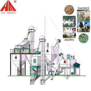 Línea de pellets de alimentación automática industrial Hengfu 9KWH320 3-4 T/H para agricultura a gran escala - Product Image 1