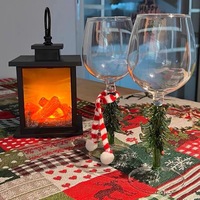 Tasses à thé sur pied personnalisées de luxe en verre borosilicate résistant à la chaleur pour verres à vin de mariage