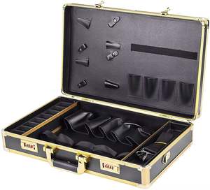 <span class=keywords><strong>Mallette</strong></span> de barbier de qualité supérieure Logo noir <span class=keywords><strong>mallette</strong></span> de barbier en aluminium de qualité supérieure Offre Spéciale valise de coiffeur de coiffeur - Product Image 2
