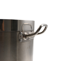 Set Panci Sup Bahan Stainless Steel Berkualitas Tinggi, Panci Masak Kapasitas Besar, Peralatan Masak Berkualitas Tinggi, Marmite Ollas