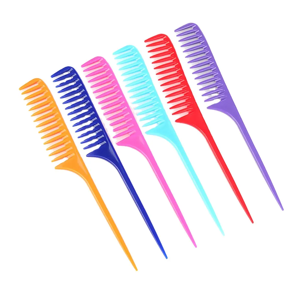 Newファッションスタイリングヘアコーム家庭やサロンPlastic Haircut Rat Tail Comb For Hairdressing Barber Hair Styling Tools