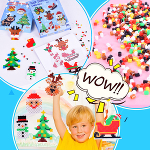 Kit de Cuentas Fusibles Monocromáticas de 5mm para <span class=keywords><strong>Halloween</strong></span> y Navidad, Cuentas Fusibles en Bolsa, Cuentas Fusibles <span class=keywords><strong>Hama</strong></span> para Planchar para Niños - Product Image 2