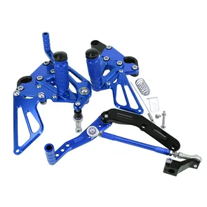 JFG 6061 Aluminum Motorcycle Street Bike Footrest Adjustable Footpeg Rearset For Yamaha MT09 FZ09 FJ09 XSR900