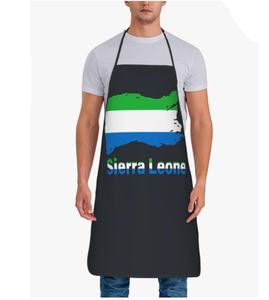 Delantal <span class=keywords><strong>de</strong></span> Cocina Personalizado con la Bandera <span class=keywords><strong>de</strong></span> Sierra Leona, <span class=keywords><strong>de</strong></span> Alta Calidad, para Cocinar, Hornear y Asar a la Parrilla - Product Image 1