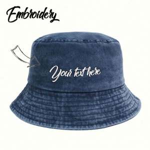 Sombrero de Pescador Personalizable para Parejas, Ajustable, de Algodón, para Uso Diario Informal, para Hombre y Mujer, con Diseño Bordado a Mano, para Ciclismo - Product Image 6