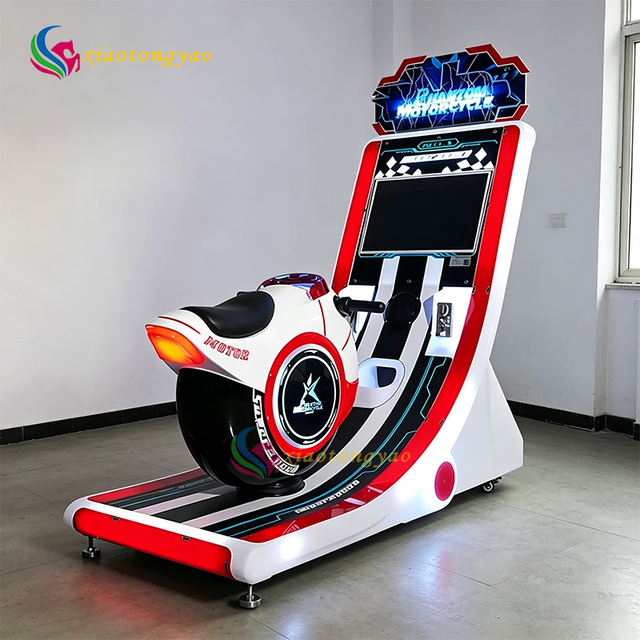 High Profit Coin Operated Kid's Motorcycle Racing Game Machine with 1 Year Warranty