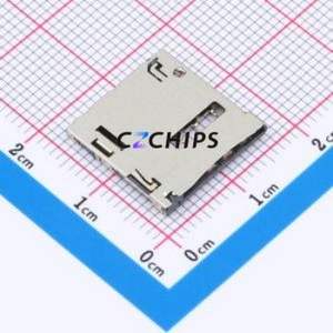 HYCW288-SIM06-127B SIM Card Connector SMD Connector Self-Return Type Micro SIM Card Card Holder With Card Detection - Product Image 1