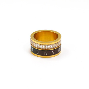 Europe et les États-Unis chauds ins vent froid simples chiffres romains bague rotative petits amoureux bijoux - Product Image 4