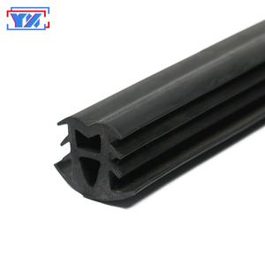 Bentuk U T Setengah Lingkaran Saluran H Profil Strip Penyegel Neoprene untuk Jendela Kaca Aluminium - Product Image 2