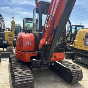 Excavatrice Kubota d'occasion de la meilleure qualité, mini pelle U55-4 avec de faibles heures de travail, machines de construction d'occasion à vendre - Product Image 3