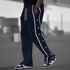 <span class=keywords><strong>Pantaloni</strong></span> affusolati per il tempo libero retrò Casual di moda Casual di nuovo stile con eleganti strisce laterali e vestibilità comoda - Product Image 3