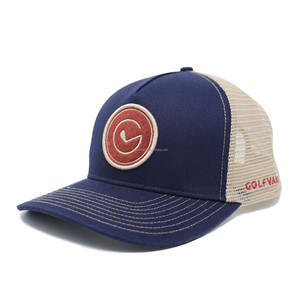 Gorras Trucker Color Block 100% Algodón, Gorra Trucker de 5 Paneles Personalizada de Alta Calidad con Logotipo Bordado, Gorras Trucker Unisex - Product Image 2