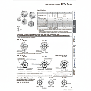 โซลีนอยด์แบบ CRBS30-180โรตารี่ SMC นิวเมติกส์ - Product Image 1