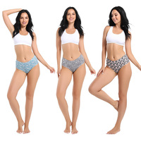 Sous-vêtements imprimés pour femmes : culottes confortables et élégantes à imprimé papillon, effet ventre plat et lifting des fesses, lingerie féminine