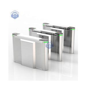 Spor salonu açık ve kapalı için kanatlı bariyer turnike erişim kontrol sistemi paslanmaz kapı çift yönlü güvenlik kapısı - Product Image 3