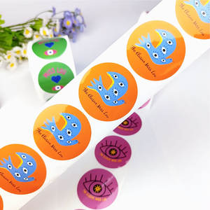 Autocollant en PVC adhésif imperméable à l'eau de logo de marque personnalisé impression autocollant d'emballage alimentaire en vinyle <span class=keywords><strong>anti</strong></span>-huile - Product Image 4