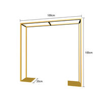 Support de fleurs de table moderne de luxe en métal pour décoration de mariage, porte-bougie