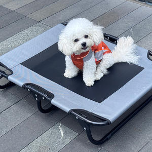 SANQIANG, cuna plegable cómoda para viajes al aire libre, cama para perros, cuna grande para perros, marco de acero elevado para interiores y exteriores, cama elevada para mascotas - Product Image 1