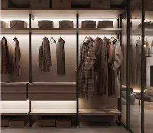 Simple Melamine Wooden Modern <b>Wardrobe</b> Wooden Designs Walk in <b>Wardrobe</b> Closet - Product Image 6