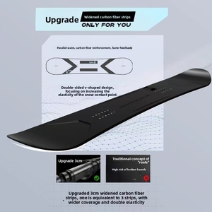 Skis colorés de haute qualité à prix réduit pour débutants, équipement de snowboard pour adultes, construction en fibre de verre pour une durabilité accrue et - Product Image 4