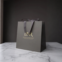 Sacs en papier personnalisables de luxe, écologiques, recyclables, avec estampage à chaud et découpe, pour bijoux, vêtements, fleurs, emballage cadeau