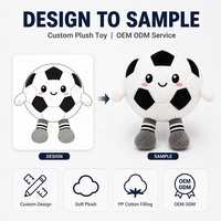 Peluche de Fútbol Personalizado de Alta Calidad, Recuerdo Deportivo, Mascota con Rostro Bordado, Pelota de Fútbol Suave para Regalo de Equipo
