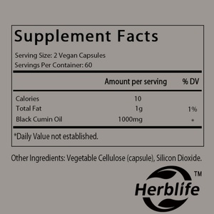 Capsules d'huile de nigelle à vente chaude OEM/ODM pour adultes, compléments alimentaires à base de plantes, 120 capsules végétaliennes, soutien immunitaire - Product Image 2
