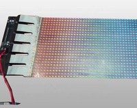 Écran de film transparent pliable et portable Écran LED transparent et flexible haute luminosité et longue durée de vie