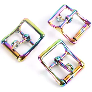Wholesale Rainbow 25mm Belt Buckle Roller Buckle Locking Tongue Buckle for Strap