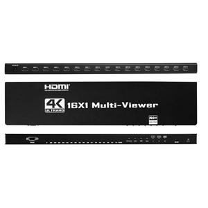 4K HDMI liền mạch Switcher 16x1 multiviewer thời gian thực đa người xem 16 đầu vào <span class=keywords><strong>1</strong></span> đầu ra với từ xa <span class=keywords><strong>RS232</strong></span> <span class=keywords><strong>Video</strong></span> Splitter chuyển đổi - Product Image 6