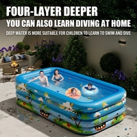 Piscine gonflable en PVC écologique épaissi pour enfants, bébés, nourrissons et adultes - Grande piscine pliable pour jeux aquatiques