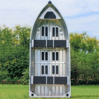 Bateau à rames en aluminium de 3,8 m avec plancher