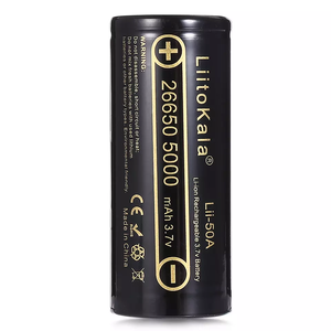ราคาโรงงาน แบตเตอรี่ Li-ion 26650 ของแท้ <span class=keywords><strong>Liitokala</strong></span> <span class=keywords><strong>Lii</strong></span>-50A 5000mAh 3.7V ชาร์จได้ สำหรับไฟฉาย - Product Image 4