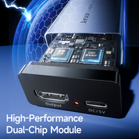 Jasoz HDMI Wireless Extender KVM Over Cat6 1080P 60Hz HDMI Transmitter dan Receiver 50M Aluminium untuk TV Proyektor Monitor Laptop