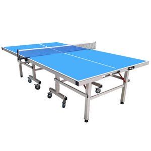Nouvelle conception <span class=keywords><strong>de</strong></span> <span class=keywords><strong>table</strong></span> <span class=keywords><strong>de</strong></span> ping-pong pliable d'extérieur en aluminium <span class=keywords><strong>de</strong></span> 6 mm avec emplacement pour raquettes et balles pour l'entraînement - Product Image 3