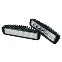 Barre Lumineuse de Travail JINCHIHENG 18W 6 LED, Projecteur/Faisceau Large DC 12-60V pour Camion/SUV, Conduite Tout-Terrain, Feux Antibrouillard