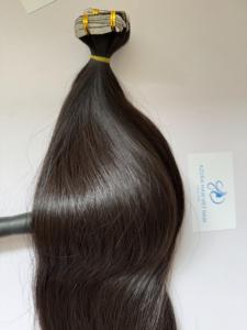 La mejor calidad, peluca con cinta de cabello humano virgen de 28 pulgadas, estilo de onda Invisible de doble trama personalizada, modelo al por mayor, cinta Invisible cruda - Product Image 3