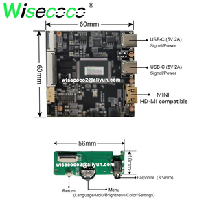 Wisecoco 12,3 pulgadas 2K Pantalla de barra estirada automotriz 2400x900 PC pantalla secundaria Ultra ancho IPS <span class=keywords><strong>LCD</strong></span> tipo C tablero de Control - Product Image 5