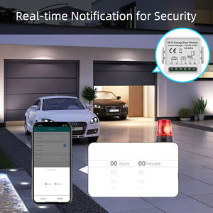 SIXWGH WiFi Smart Garage Door Abridor Controlador Interruptor Tuya Google Home <span class=keywords><strong>Alexa</strong></span> Control de voz Smart Life Control remoto para hoteles - Product Image 6